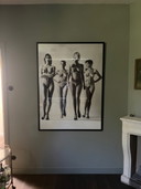 Helmut Newton picture in frame