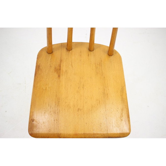 Image 1 of Vintage height-adjustable beech chair, Czechoslovakia 1970