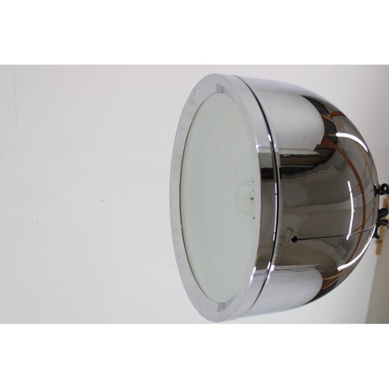 Image 1 of Lampada a sospensione regolabile vintage cromata italiana, anni '70
