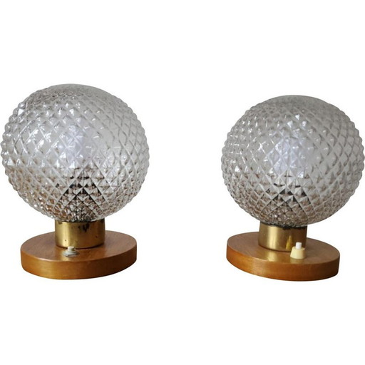 Pair of mid century table lamps, 1970s