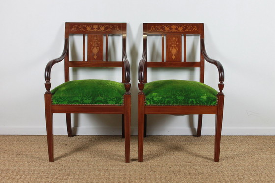 Image 1 of Empire style armchairs