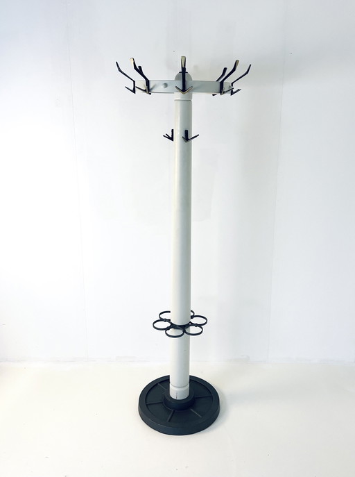 Mid-Century Metal Coat Rack.