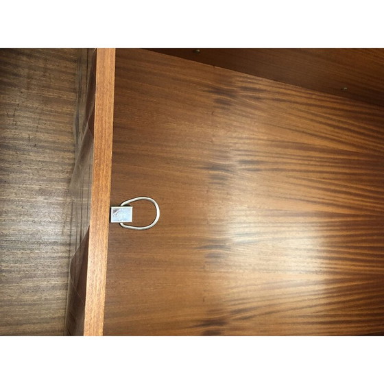 Image 1 of Vintage teak and glass cabinet by René Jean Caillette