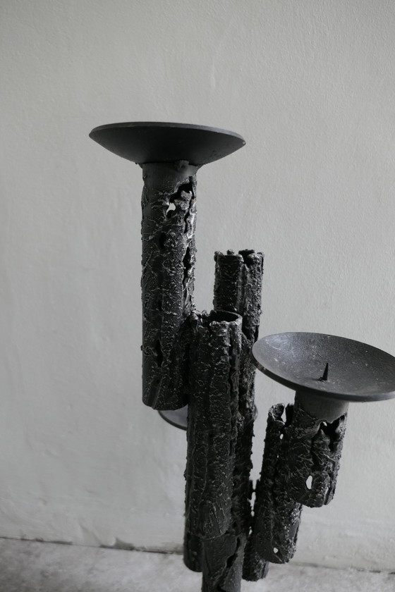 Image 1 of Large Vintage Brutalist Candlestick