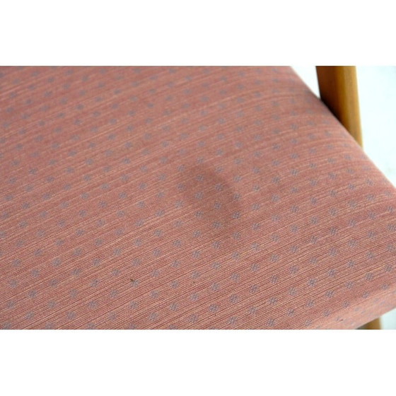 Image 1 of Scandinavian vintage armchair in beech and fabric, Sweden 1950