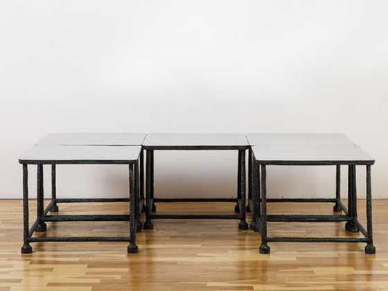 Image 1 of 5 Mumbai metal coffee tables by Baxter, 2000s