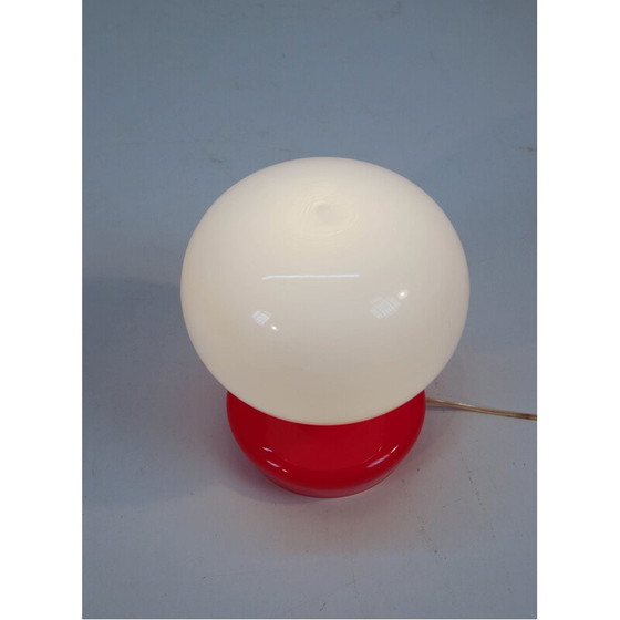 Image 1 of Vintage Glass Table Lamp by Valasske Mezirici 1970s