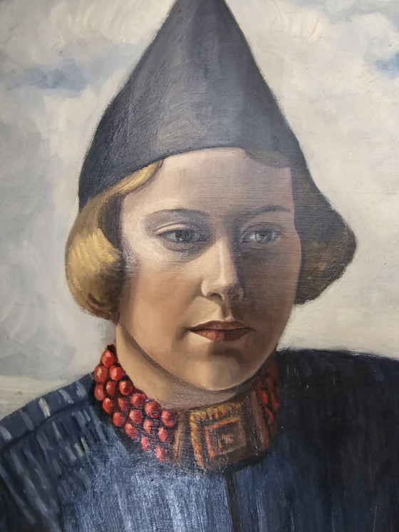 Image 1 of Ietske Richters - Fille de Volendam en costume de deuil