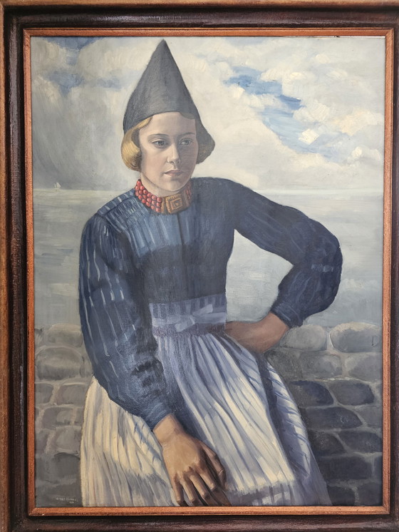 Image 1 of Ietske Richters - Fille de Volendam en costume de deuil