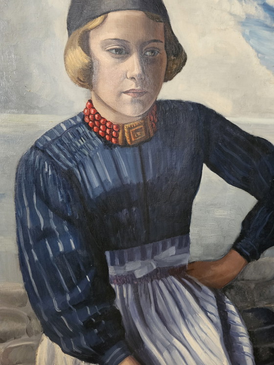 Image 1 of Ietske Richters - Fille de Volendam en costume de deuil