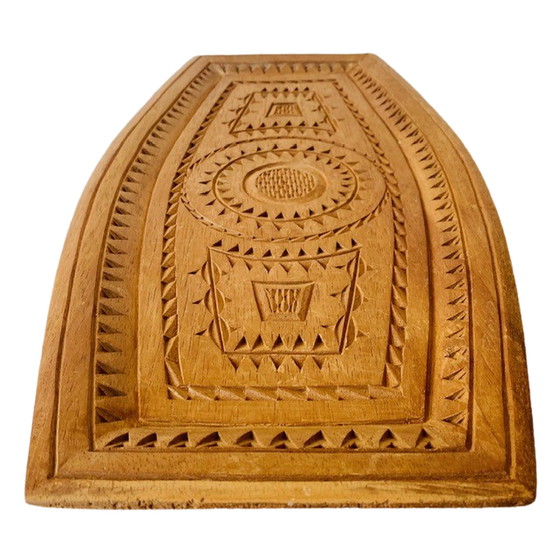 Image 1 of Wood carving tray teak