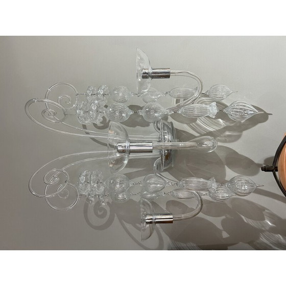 Image 1 of Coppia di lampade da parete vintage Venini, anni '90