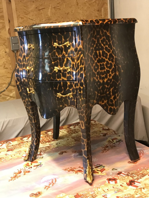 Panther Print Nightstands, Dresser And Side Table