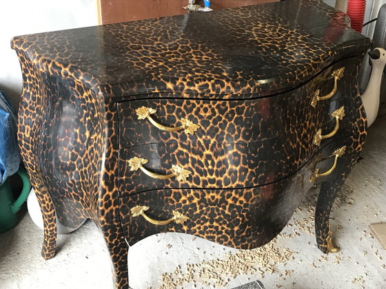 Image 1 of Panther Print Nightstands, Dresser And Side Table