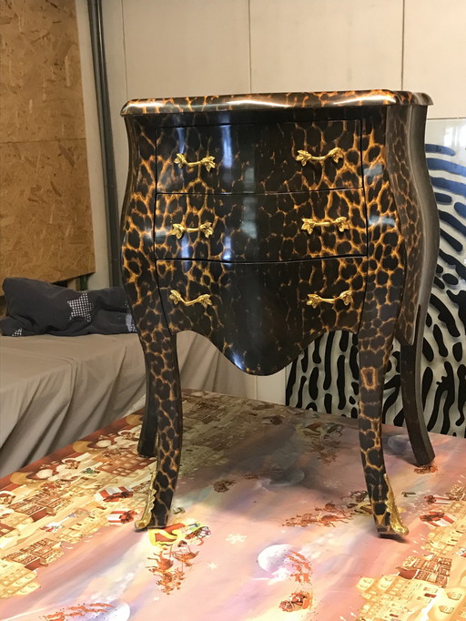 Panther Print Nightstands, Dresser And Side Table