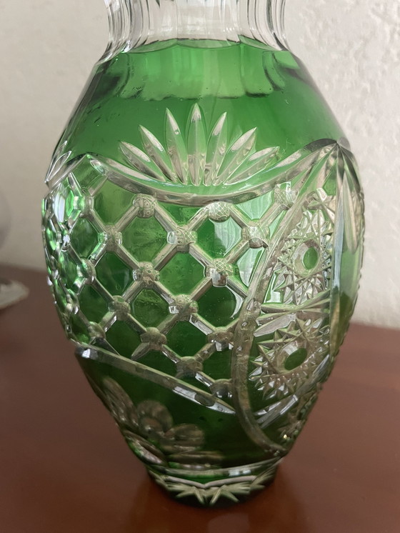 Image 1 of Val Saint Lambert Crystal Vase