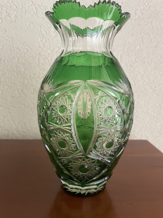 Image 1 of Val Saint Lambert Crystal Vase