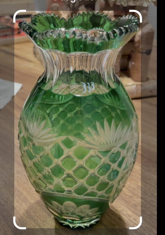 Image 1 of Val Saint Lambert Crystal Vase