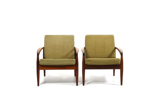 Image 1 of Pair Of Kai Kristiansen 'Paper Knife' Easychairs 1960S