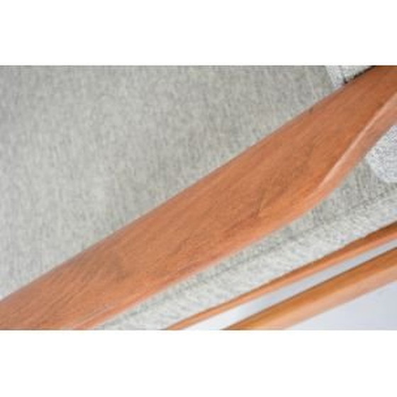 Image 1 of Poltrona vintage BZ poltrona riccia grigia e crema scandinava