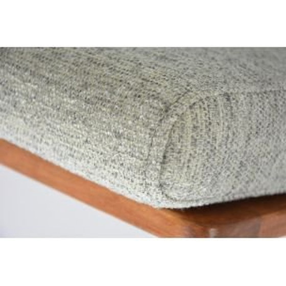 Image 1 of Poltrona vintage BZ poltrona riccia grigia e crema scandinava