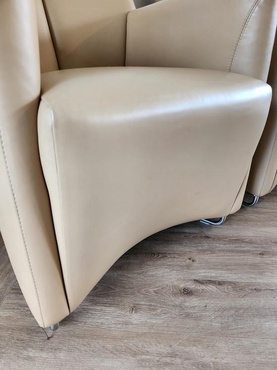 Image 1 of 2X Leolux Galathea Armchairs