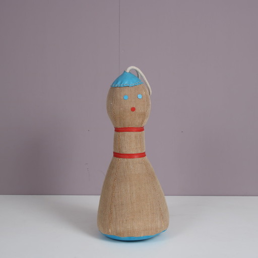 Jute and Leather Toy by Renate Müller for H. Josef Leven Kg, Germany 1960