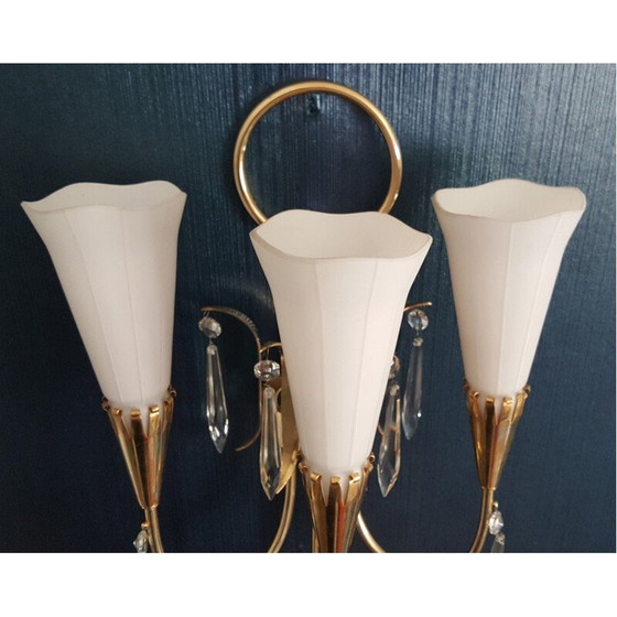 Image 1 of Arum wall lamp with 3 lights for Lunel - 1950s