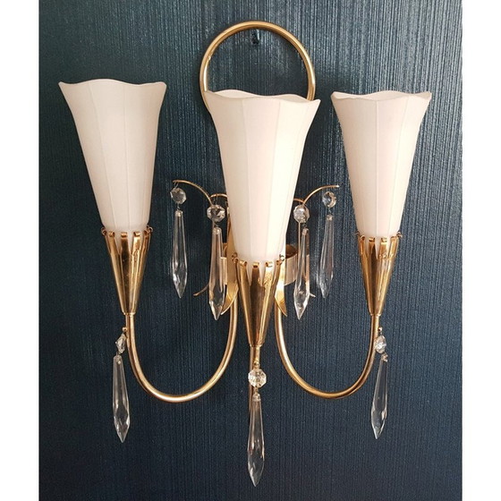 Image 1 of Arum wall lamp with 3 lights for Lunel - 1950s