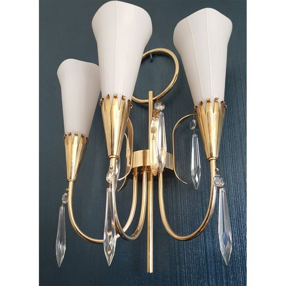 Image 1 of Arum wall lamp with 3 lights for Lunel - 1950s