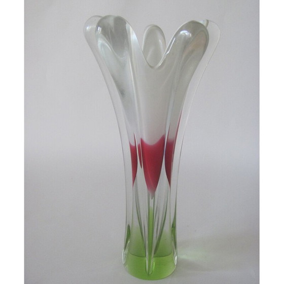 Image 1 of Vintage metal vase by J. Hospodka, Czechoslovakia 1960