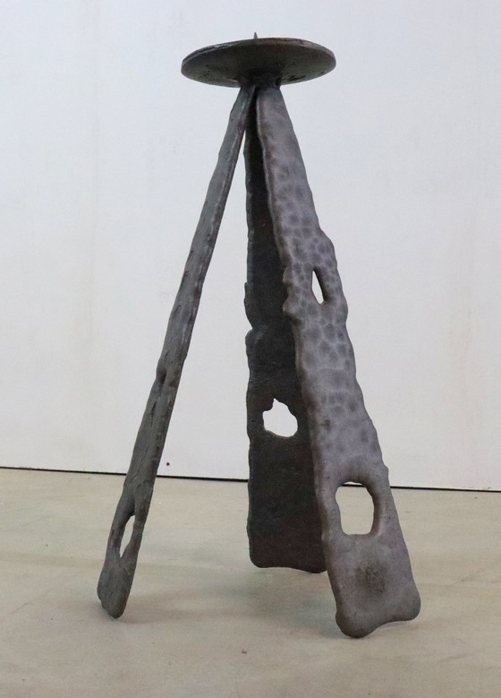 Image 1 of Candeliere da terra brutalista