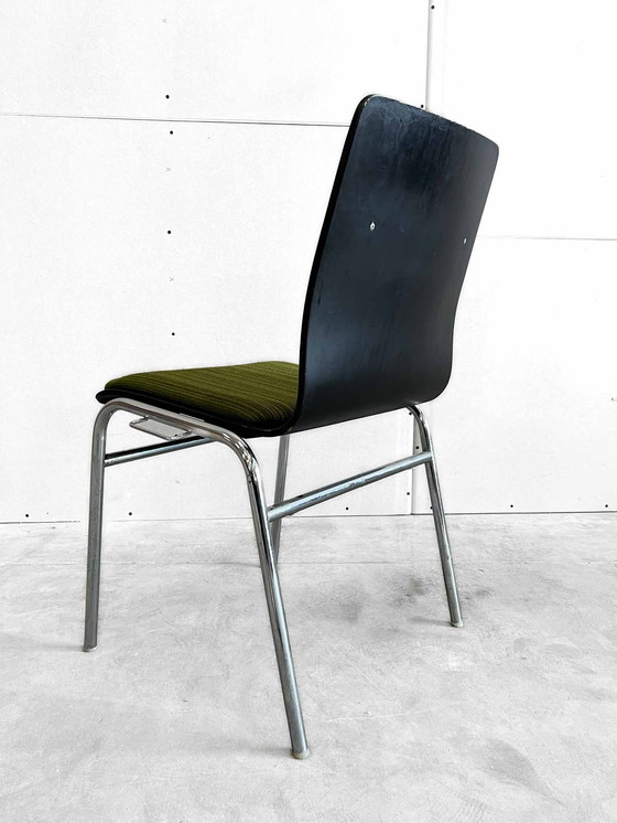 Image 1 of 4x vintage midcentury stacking chairs