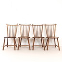 4x sedie a doghe vintage De Ster Gelderland 