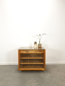Vintage veneer counter with drawers