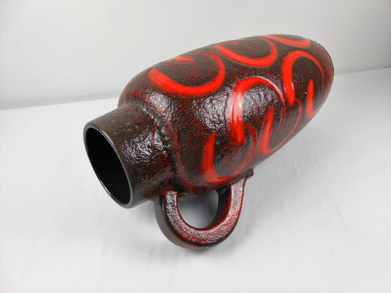 Image 1 of West Germany Fat Lava vase