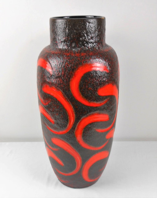 West Germany Fat Lava vase