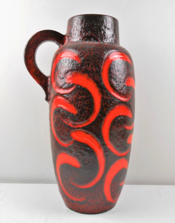 Image 1 of West Germany Fat Lava vase