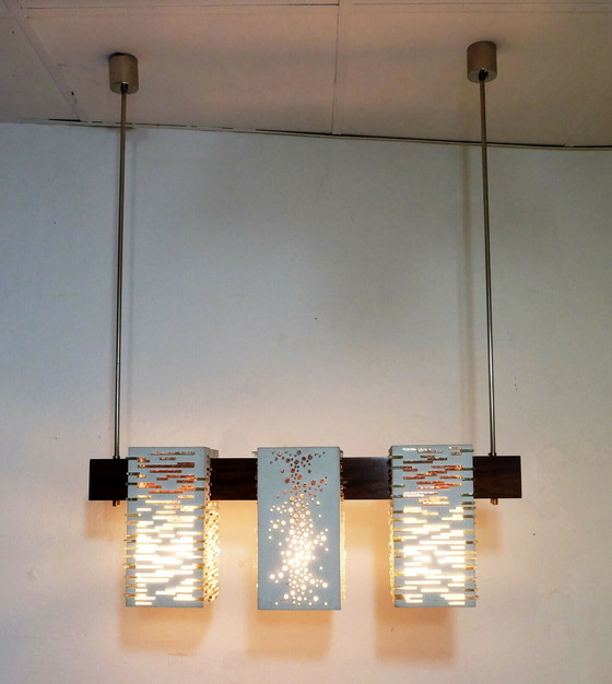 Image 1 of Vintage Mid century hang lamp