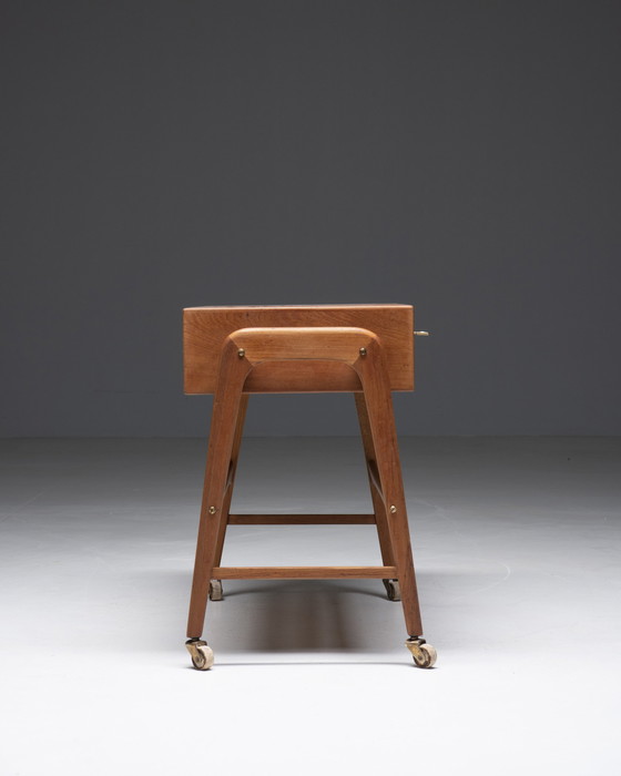 Image 1 of Sewing trolley in Teak, Poul Dinesen, Denmark, 1960s