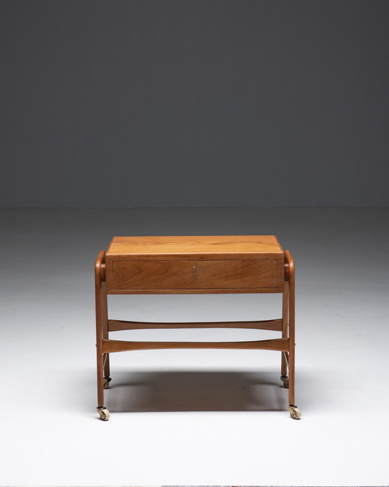 Image 1 of Sewing trolley in Teak, Poul Dinesen, Denmark, 1960s