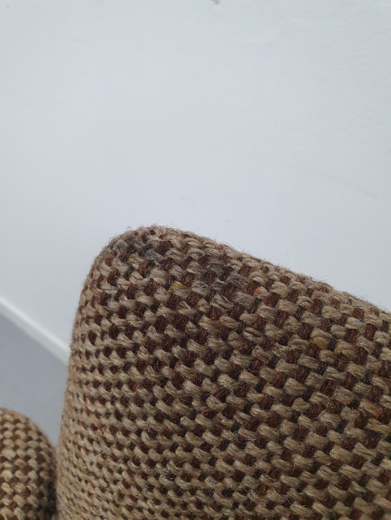 Image 1 of 4x Vintage wool dining room chairs