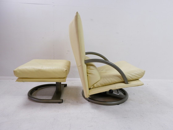 Image 1 of Rolf Benz Torino armchair with footstool