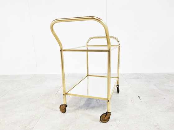 Image 1 of Brass drinks  trolley, 1960s