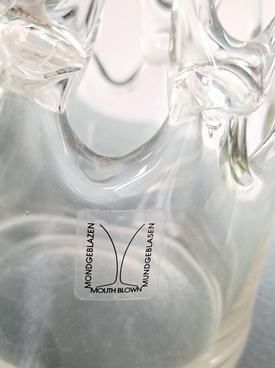 Image 1 of vase d'art vintage soufflé à la bouche