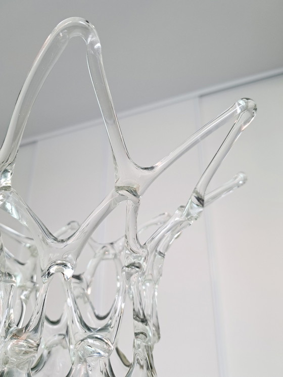 Image 1 of vase d'art vintage soufflé à la bouche