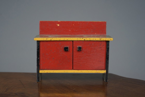 Image 1 of Miniature Dining Room Set by Ko Verzuu for Ado, 1930s, Set of 6