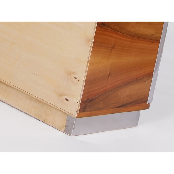 Image 1 of Vintage Czech Art Deco highboard in walnut veneer for Tschechisches Wohndesign Manufaktur, 1920-1930