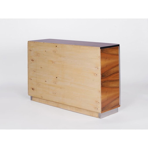 Vintage Czech Art Deco highboard in walnut veneer for Tschechisches Wohndesign Manufaktur, 1920-1930