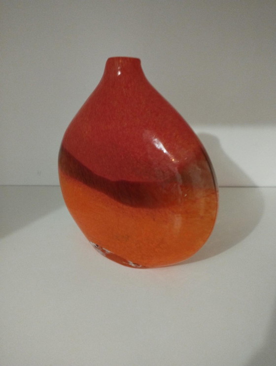 Image 1 of Pair Or 2 80' Vintage Pate De Verre Vases